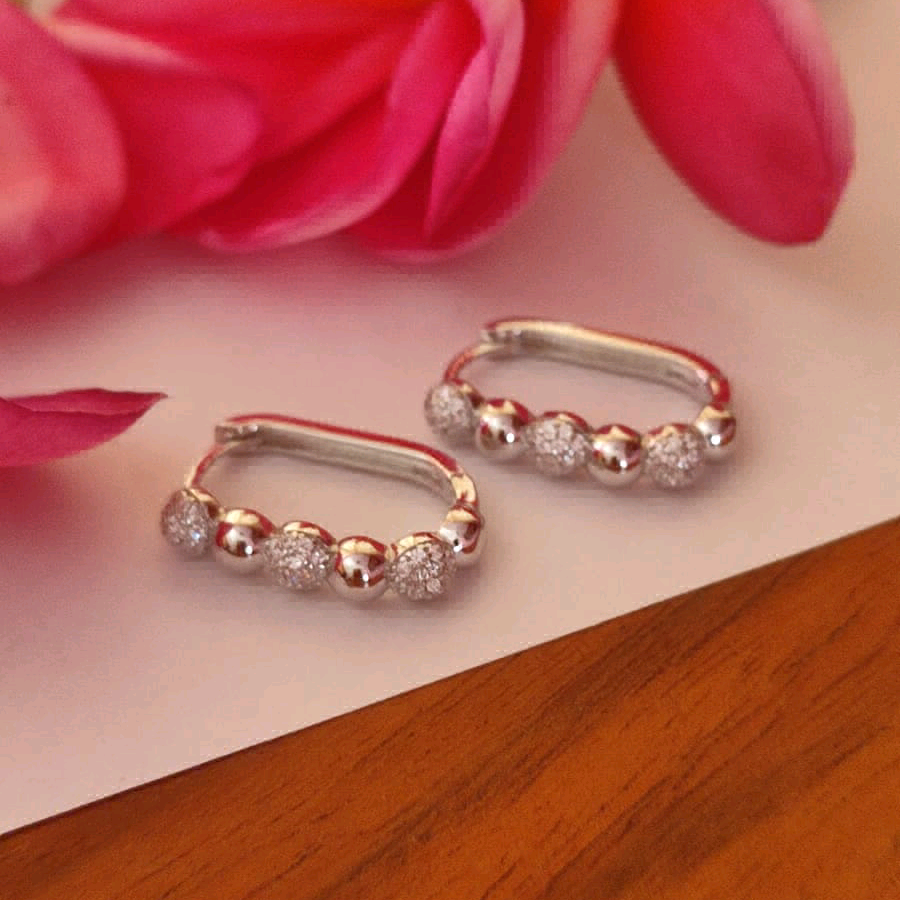 Trendy Silver Earrings 